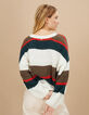 I.Code babery green, ecru, khaki and red sweater-3