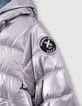 Doudoune réversible argent et Tencel® bleu bébé fille-3