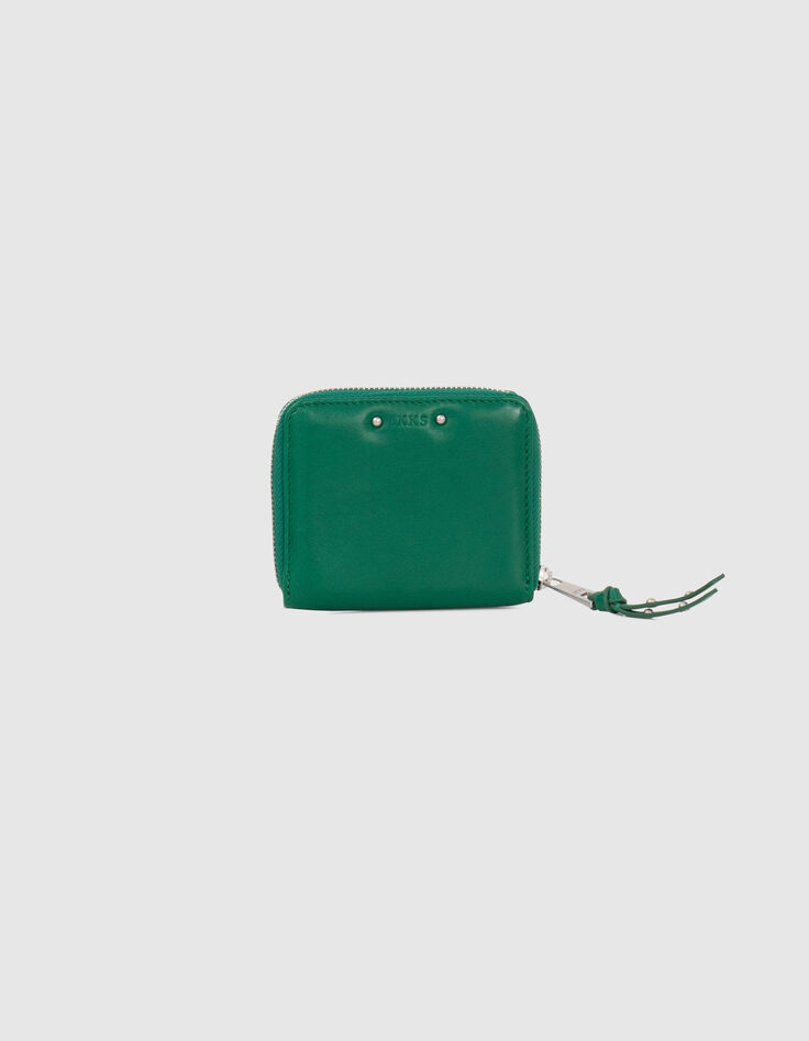 Cartera 1440 mini Compagnon cuero verde mujer-2