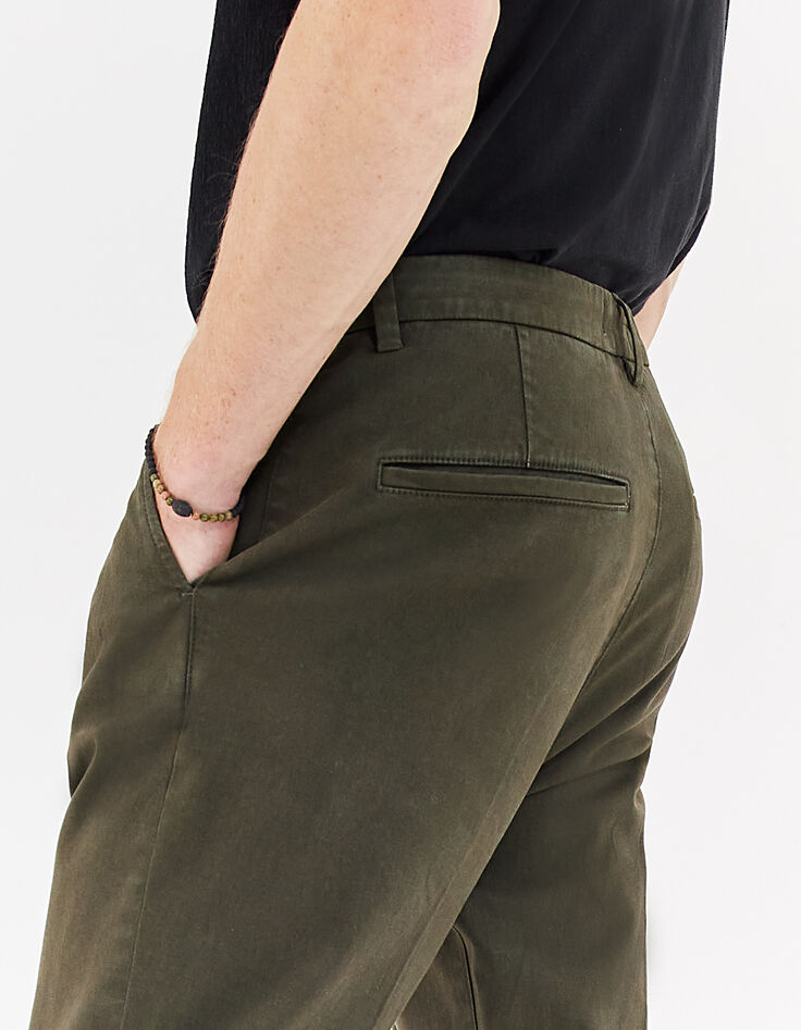 Pantalon chino CROPPED bronze Homme-5