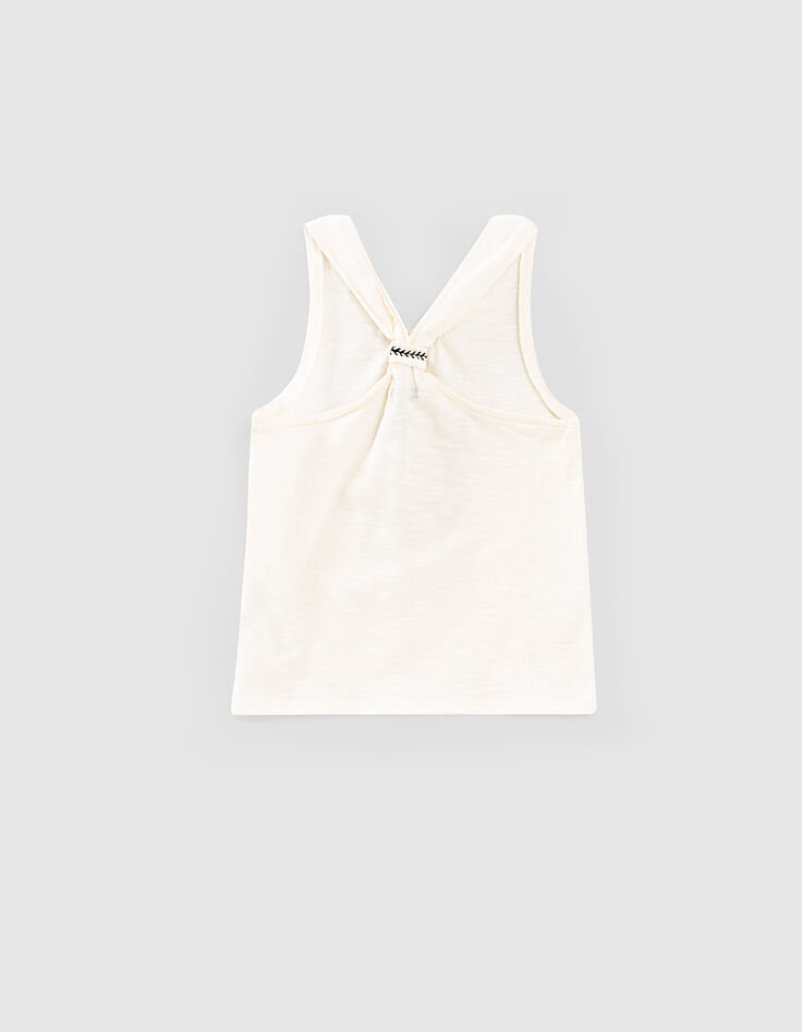 Ecrufarbenes Mädchen-Bio-Tanktop mit Foto-Pola-Motiv -5 Ecrufarbenes Mädchen-Bio-Tanktop mit Foto-Pola-Motiv -5