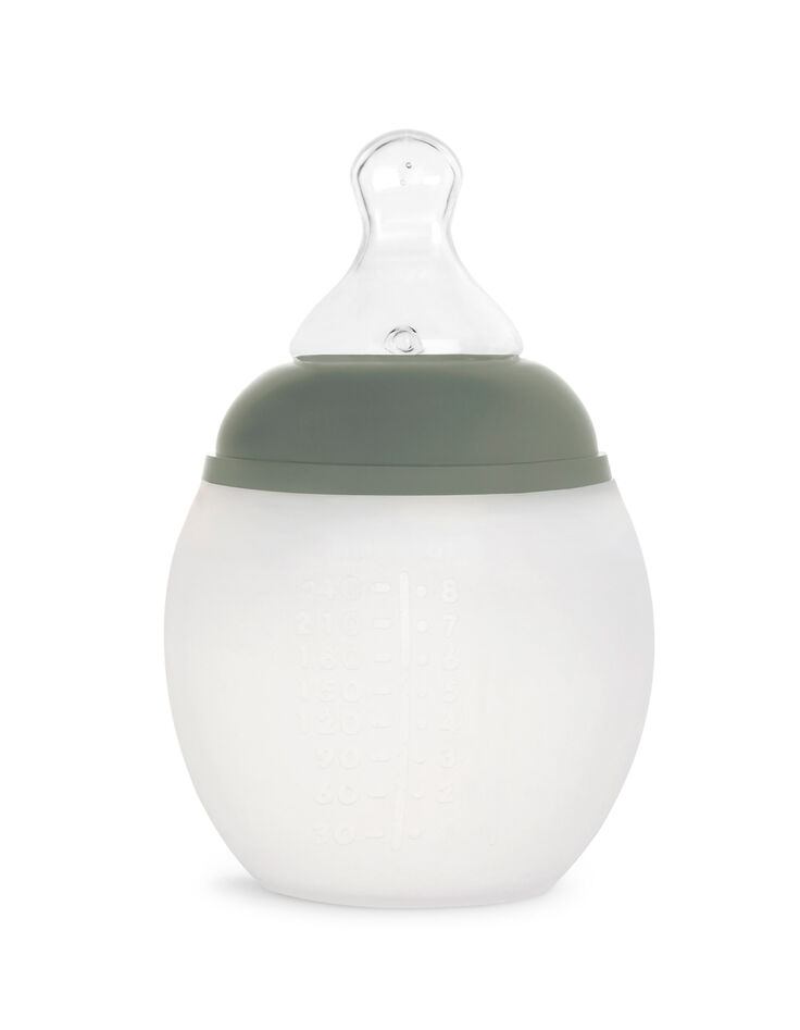 Biberón kaki 240 ml con tetina tamaño 1 ELHEE-2
