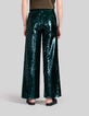 Pantalon de costume malachite tout sequins Femme-3