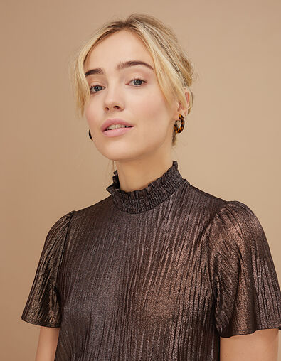 Copper top met gesmokte hals I.Code - IKKS