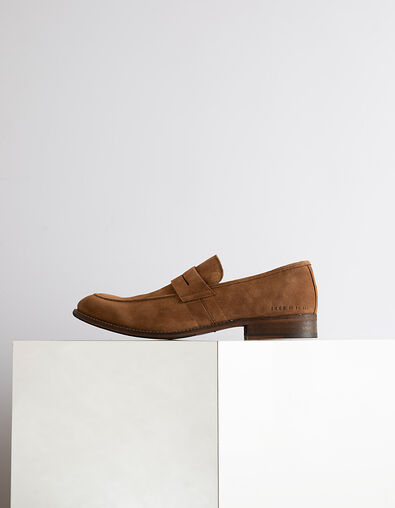 Mocassins vison en cuir velours Homme - IKKS
