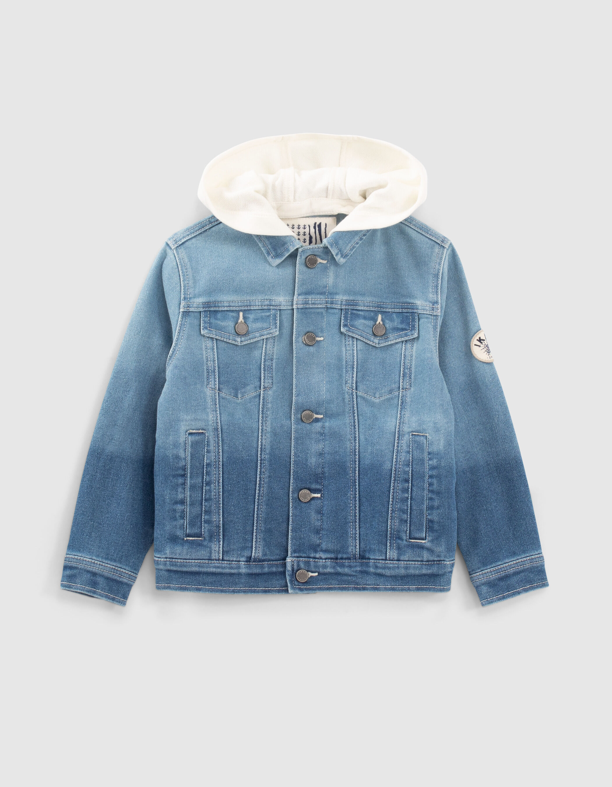 Boys borg denim jacket online