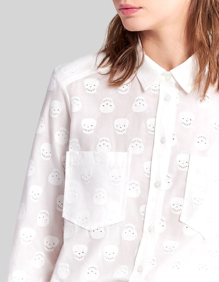 Camisa blanco roto bordados calaveras-3