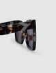 Dunkelbraune Sonnenbrille Carla dunkelbraune Gläser-3