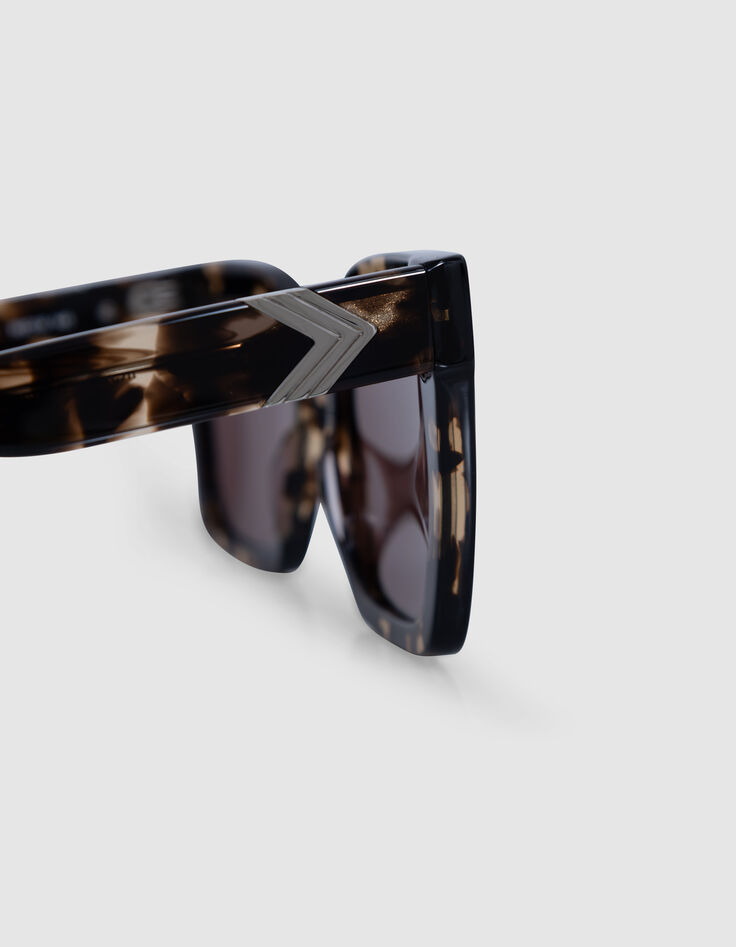 Dunkelbraune Sonnenbrille Carla dunkelbraune Gläser-3