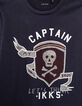 Boys’ navy pirate flag image T-shirt-2