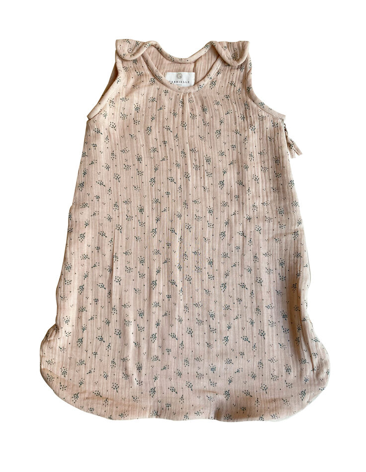 Cremeweißer Sommer-Babyschlafsack 0-6m GABRIELLE PARIS-1