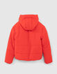 Boys’ red padded jacket with tone-on-tone marking-3
