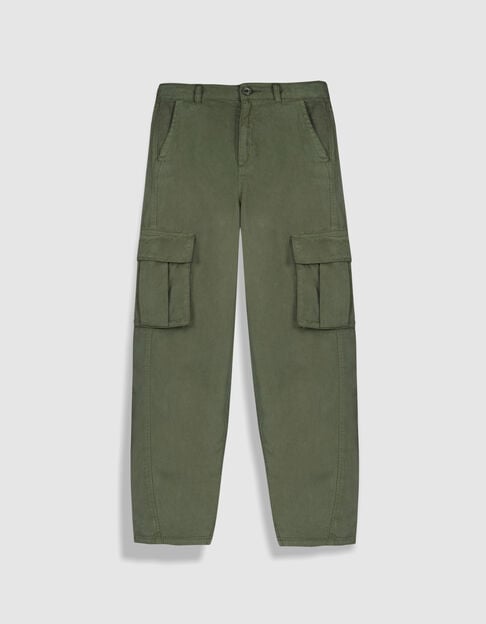 Fluid khaki cargo pants for girl - IKKS