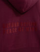 Sudadera con mensaje flocado de terciopelo rojo para ni&ntilde;a-5