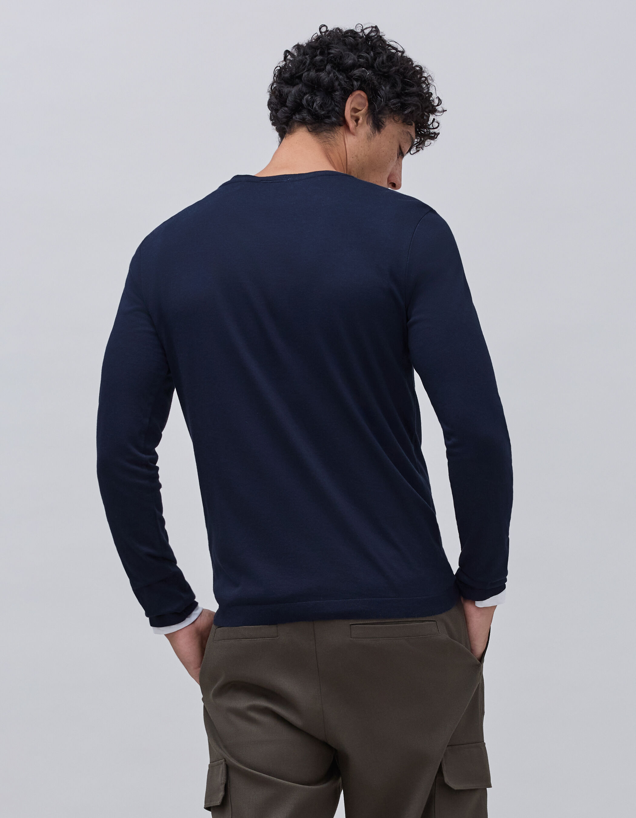 Parka ikks 2025 homme bleu marine