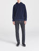 Sweat bleu foncé à capuche URBAN LAB Homme-6