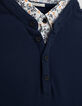 Men's navy polo shirt-3