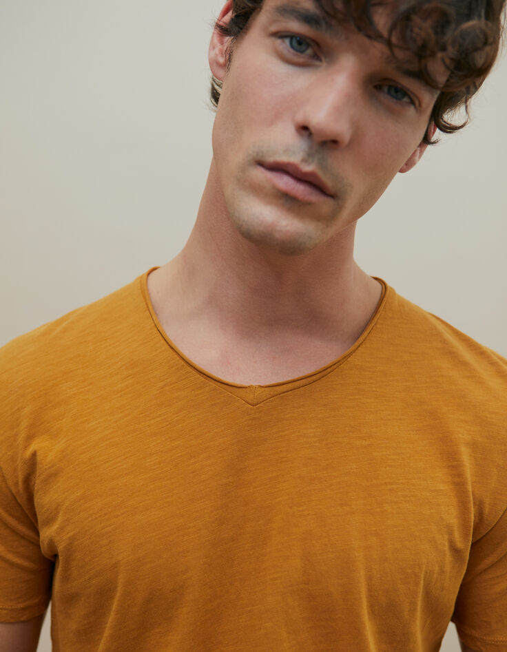 Tee-shirt L'Essentiel &eacute;pice col V Homme-2