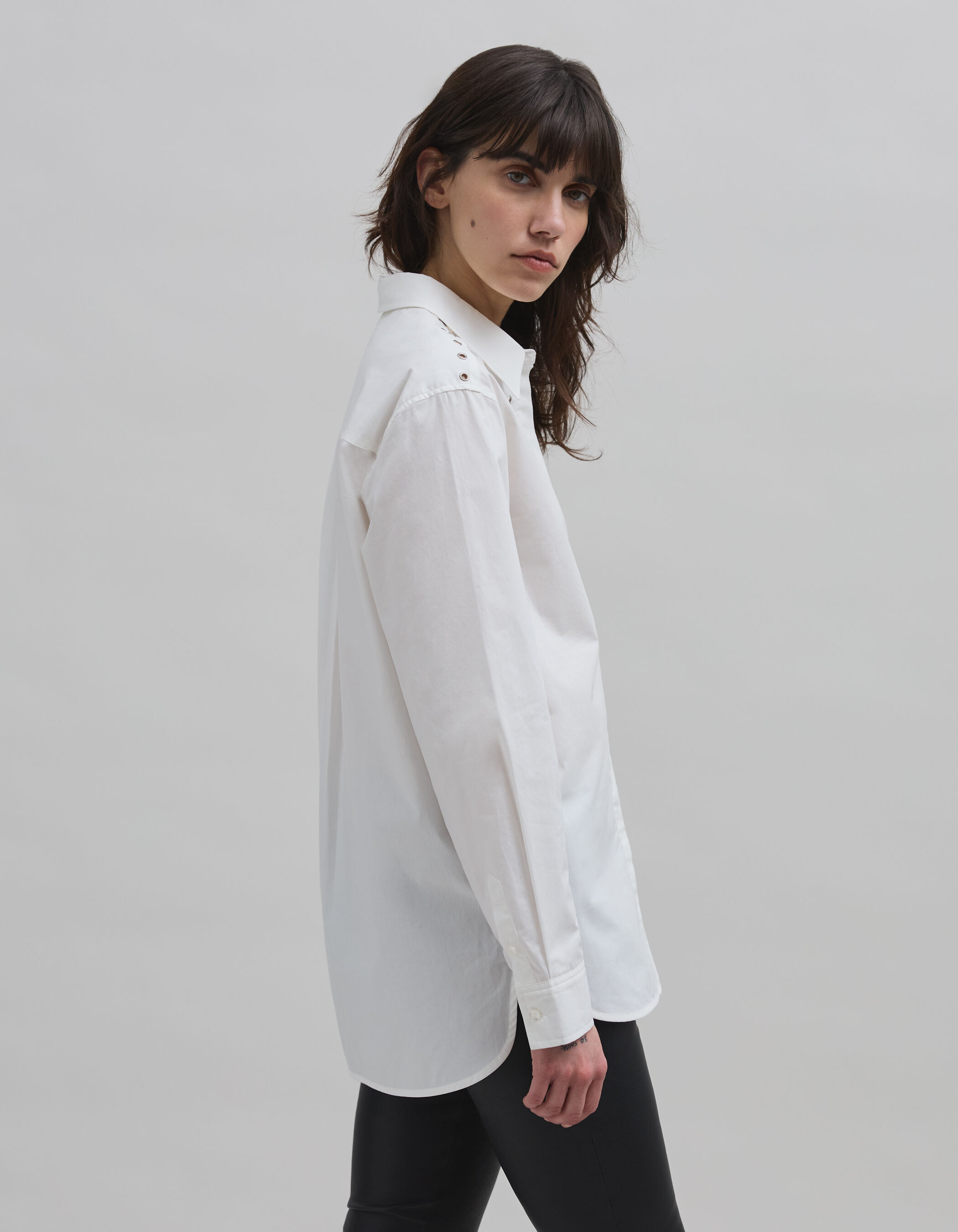 Chemise blanche ikks femme sale