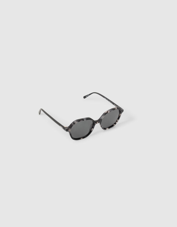 Lunettes solaires fille écaille noir-4