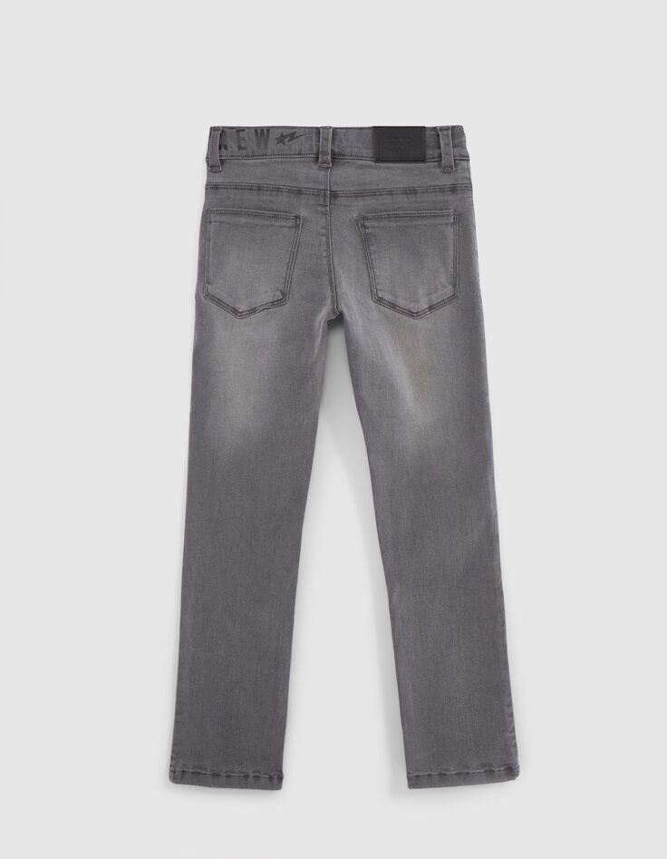 Jean SLIM gris ultra-résistant garçon-3 Jean SLIM gris ultra-résistant garçon-3