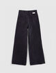 Graue verwaschene LARGE-Jeans für Mädchen-5