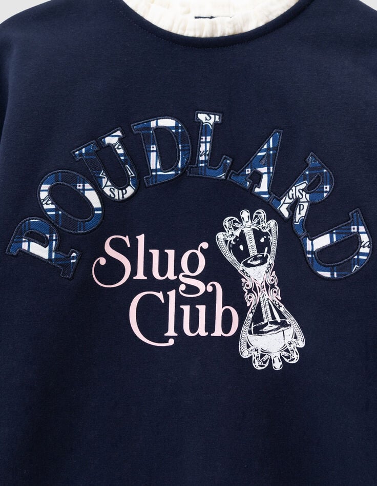 Sudadera azul marino mensaje cuello Harry Potter niña-9 Sudadera azul marino mensaje cuello Harry Potter niña-9