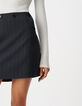 Women's short navy striped tennis skirt suit-5