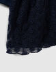 Vestido tutú azul marino bimaterial bebé niña-5