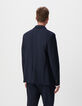 Veste de costume LARGE marine maille Milano Homme-3