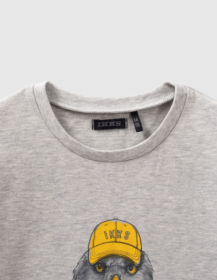 Graues Jungenshirt mit amerikanischem Adlermotiv-3