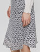 Gebroken witte rok met geometrische print Dames-4