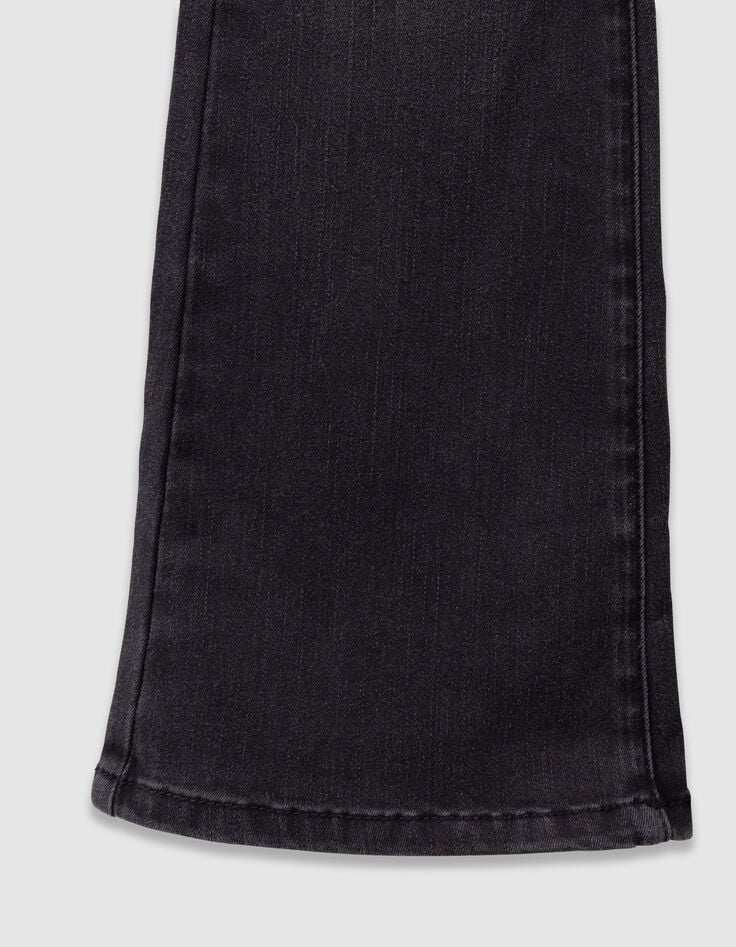 Girls’ grey flared jeans with visible buttons-7 Girls’ grey flared jeans with visible buttons-7