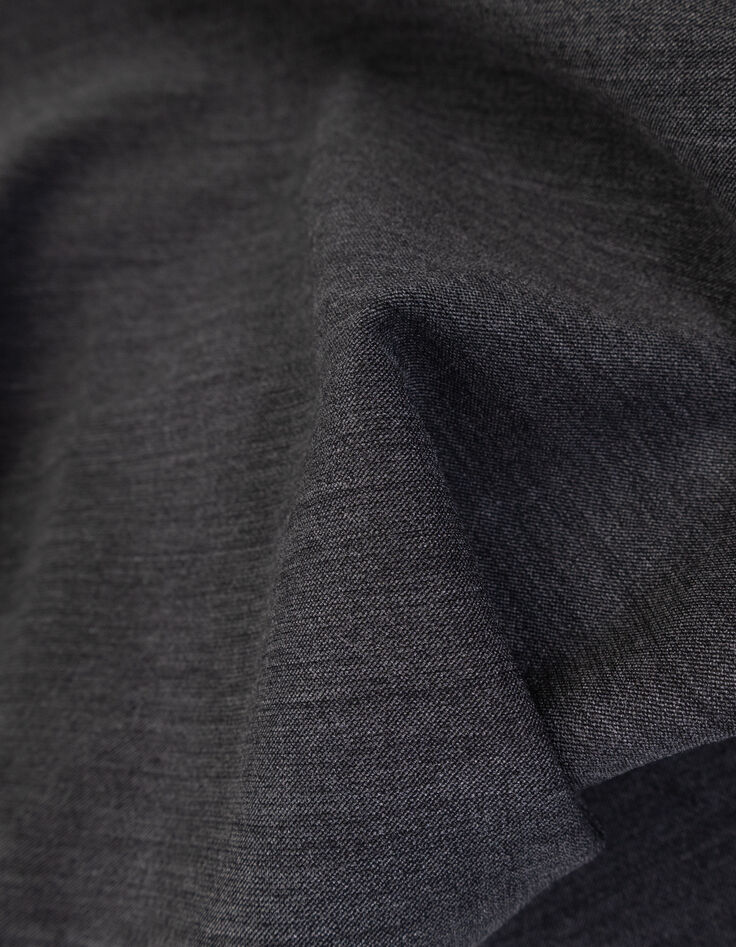 Pantalón flare 2 en 1 gris falda extraíble niña-9