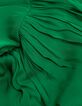 Groene gekreukte jurk van gerecycled polyester armsgaten-7
