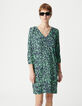 Green dress LENZING™ ECOVERO™ camouflage Women-2