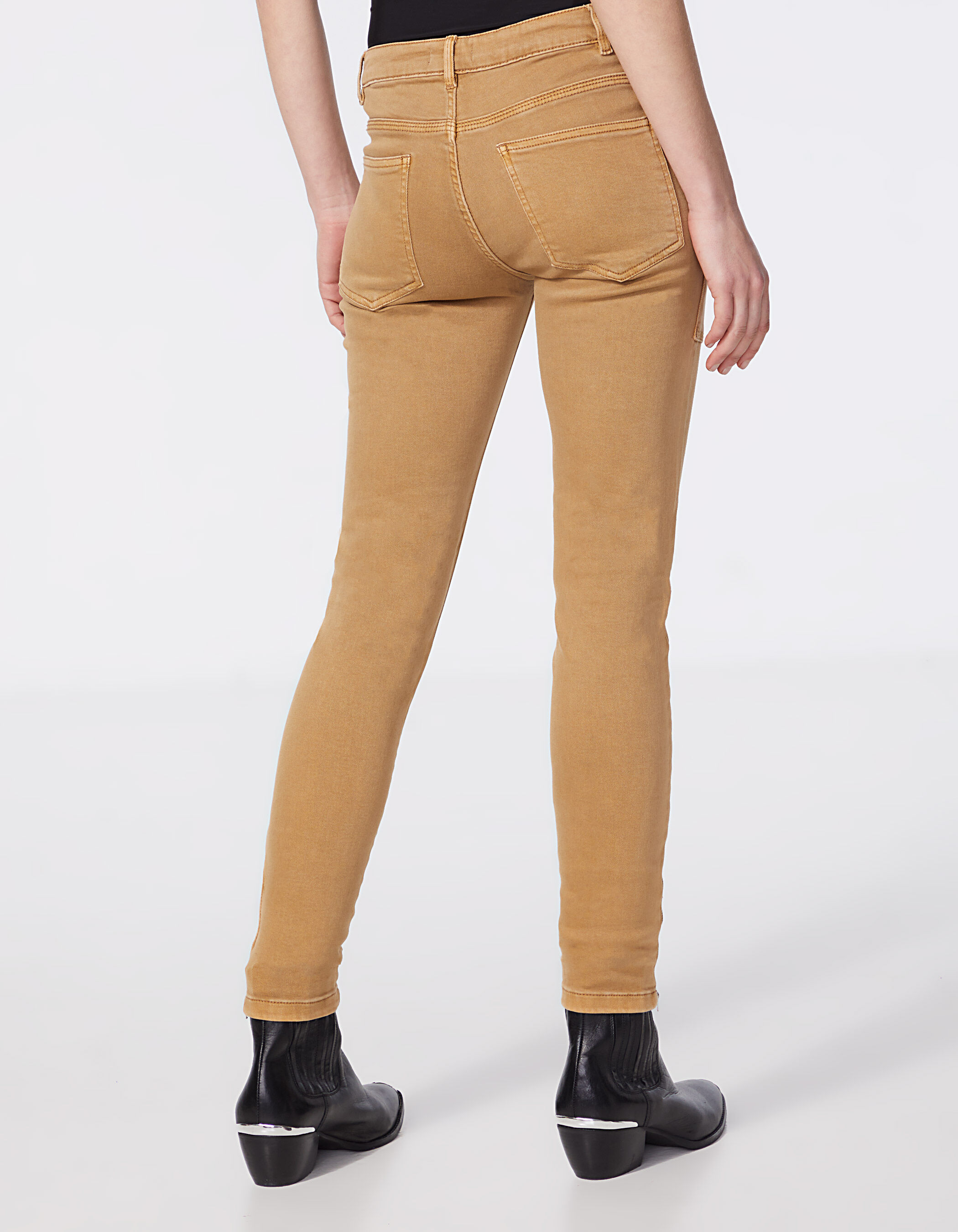 IKKS Jeggings & Skinny & Slim WOMEN FASHION Jeans Worn-in Gray 36                  EU discount 80% 