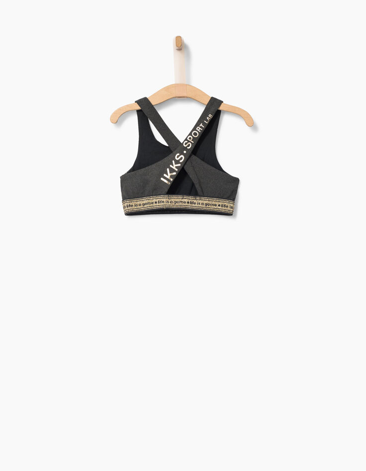 Tee-shirt blanc + brassières IKKS SPORT LAB fille-3