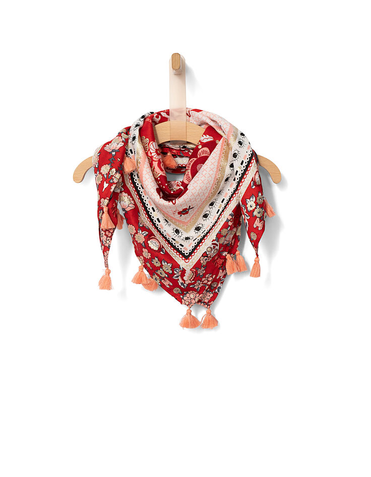 Chèche rouge fille-2