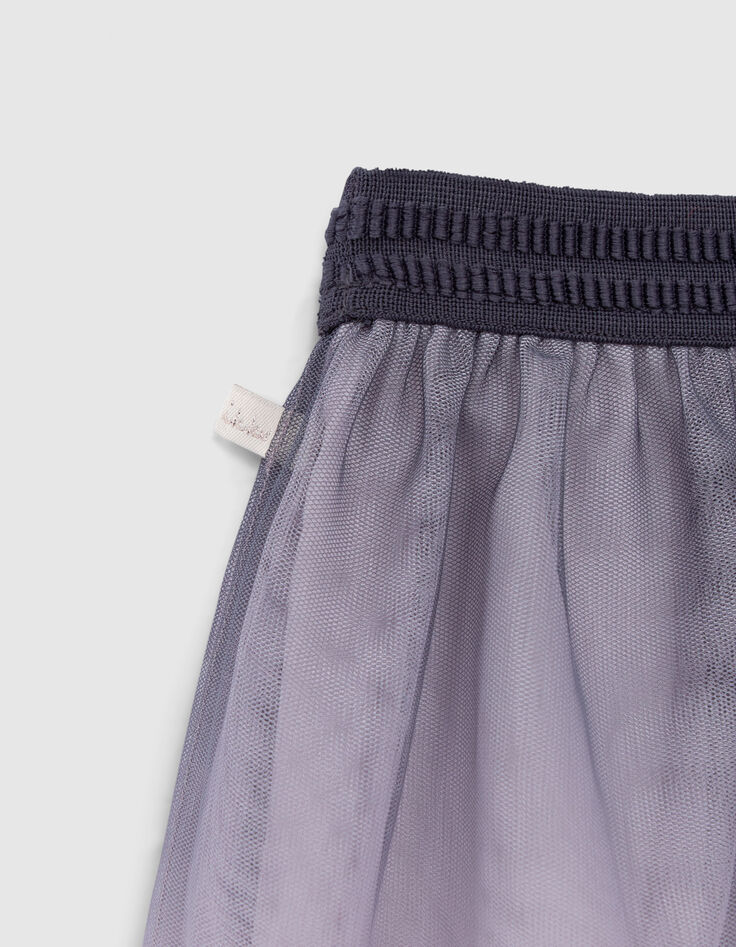 Lavendel rok tule met deep dye-effect meisjes-6