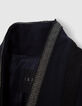 Women’s navy suit jacket with decorative braid-6