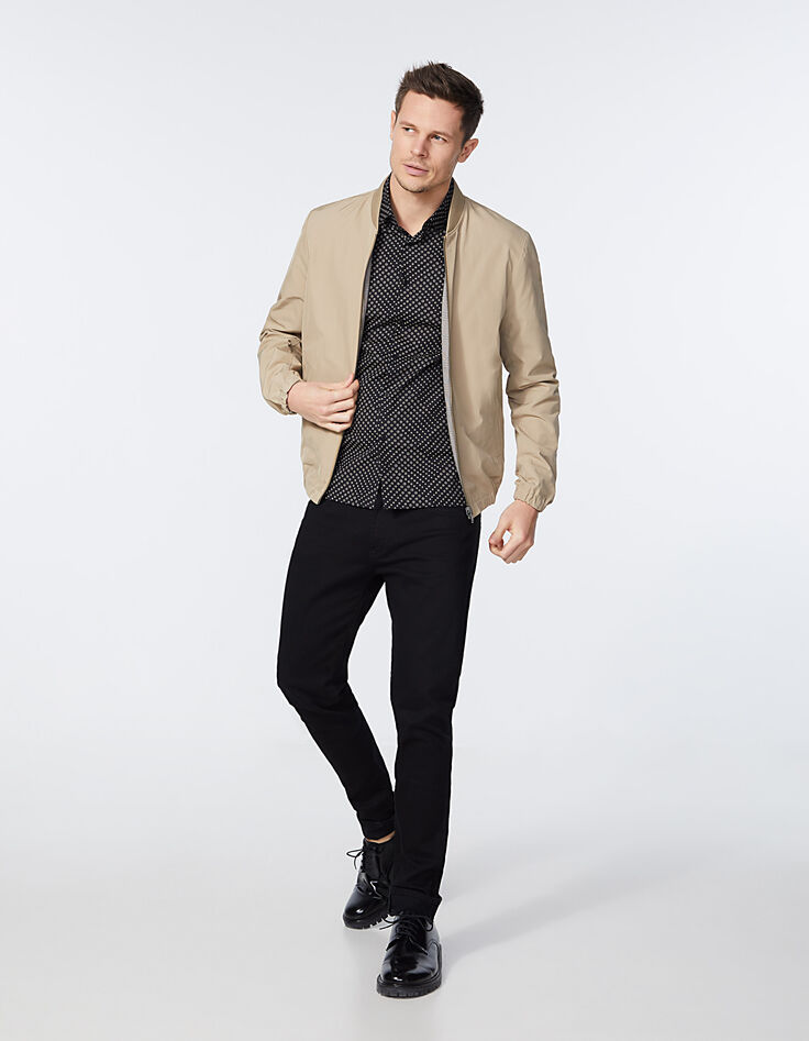 Bomber réversible beige et prince-de-galles Homme-7