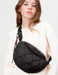Girls’ black quilted waist bag-2