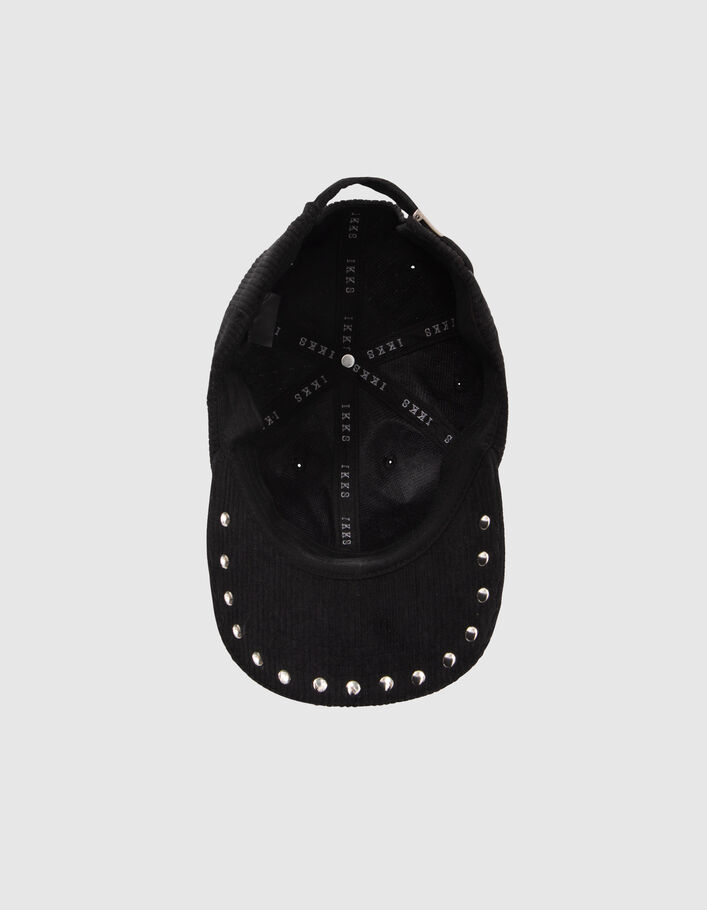 Gorra negra pana tachuelas mujer-6