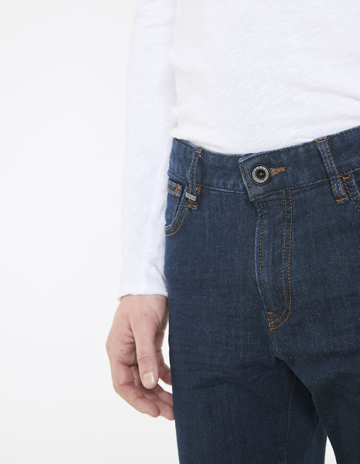 Men's blue slim jeans-3