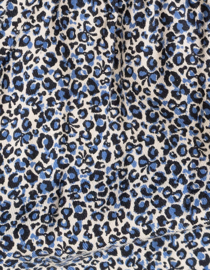 Marine 2-in-1 jurk bloemenprint en vest meisjes-7 Marine 2-in-1 jurk bloemenprint en vest meisjes-7