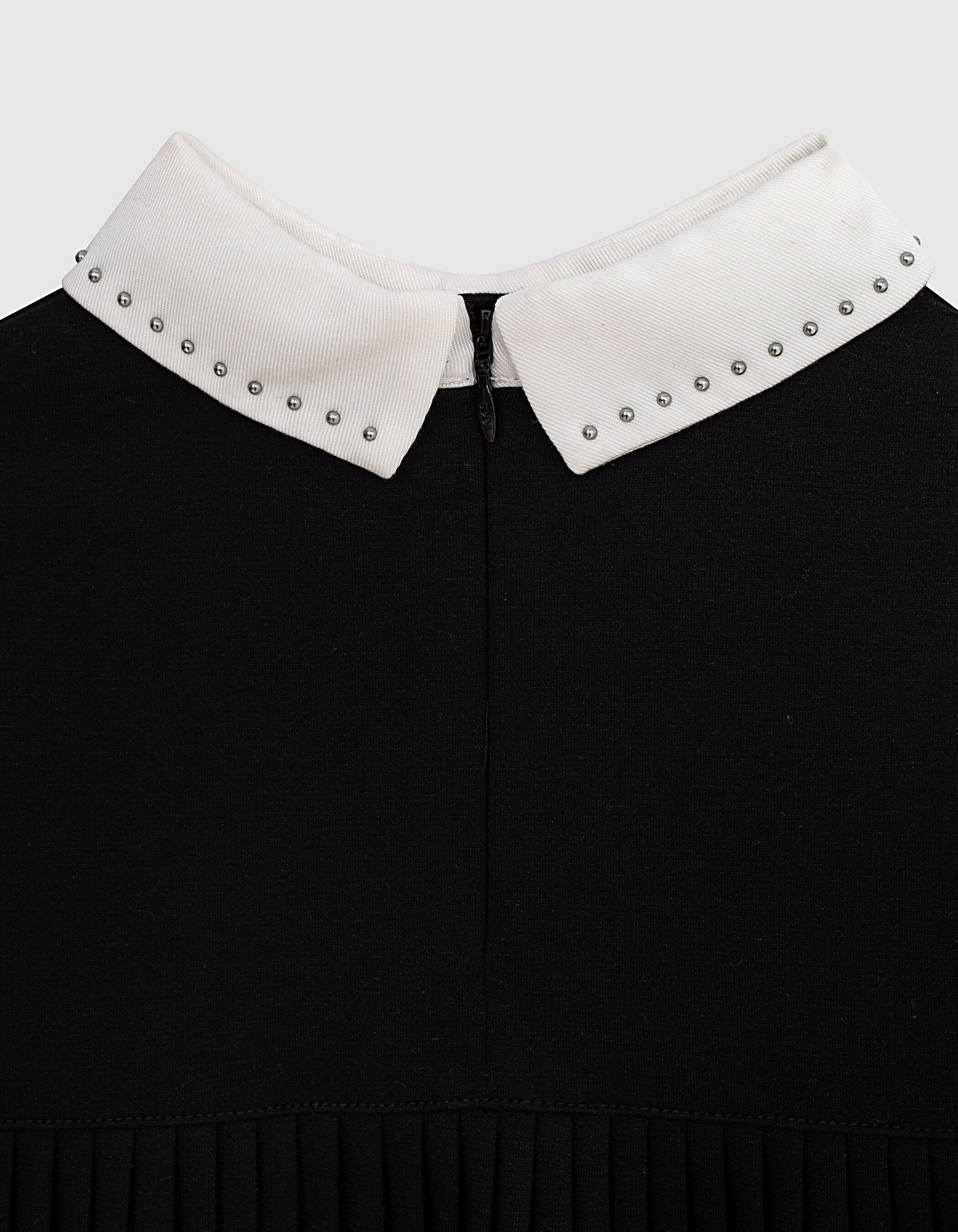 Black dress with white collar for girls clearance