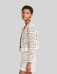 Women’s ecru macramé graphic jacket-5