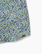 Chemise indigo Liberty® à motifs fleurs garçon-4