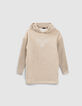 Vestido sudadera mastic bimaterial punto con capucha ni&ntilde;a-1